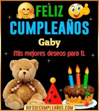 Gif de cumpleaños Gaby